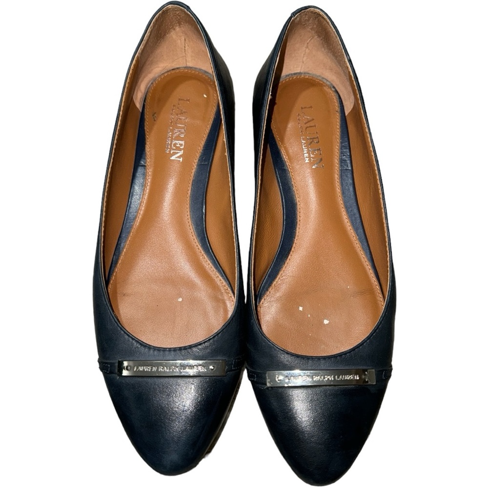 Women’s Lauren Ralph Lauren Navy “Farrel” Flats - 7B - Picture 3 of 12
